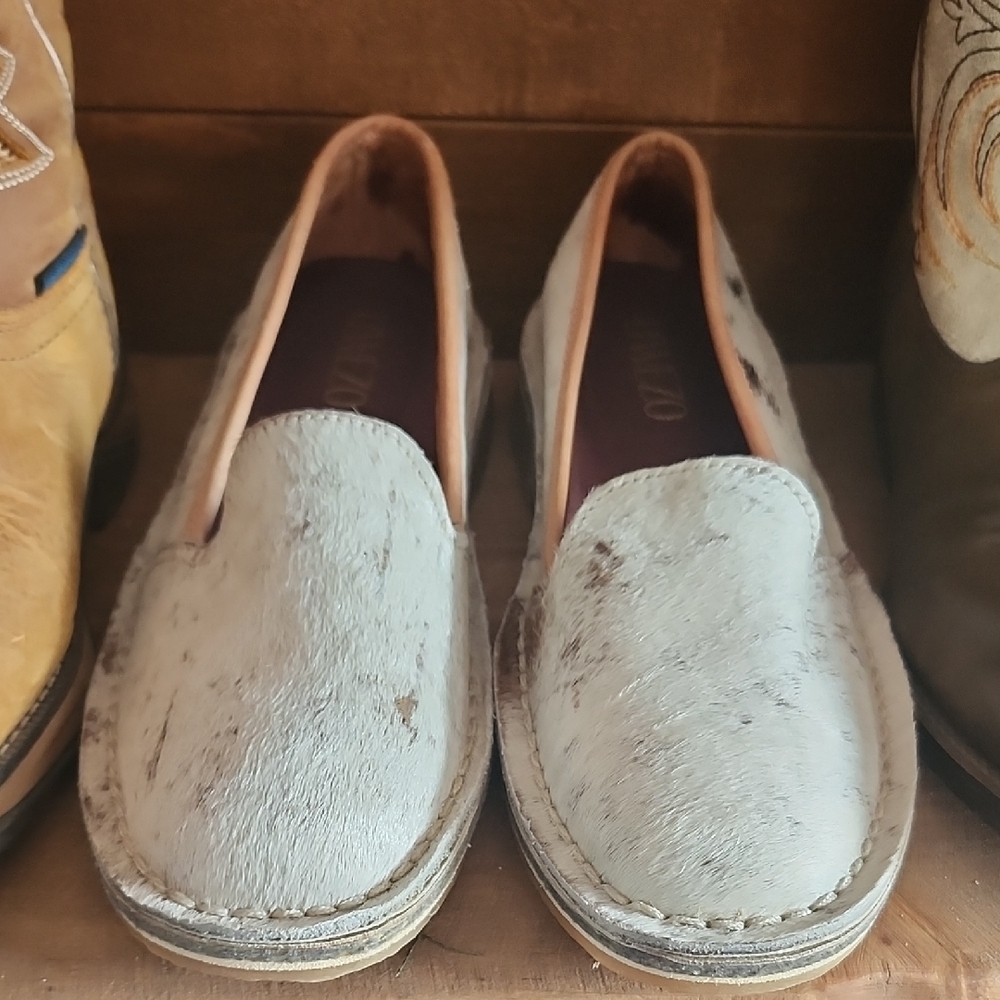 Stylish Cream and Brown Loafers